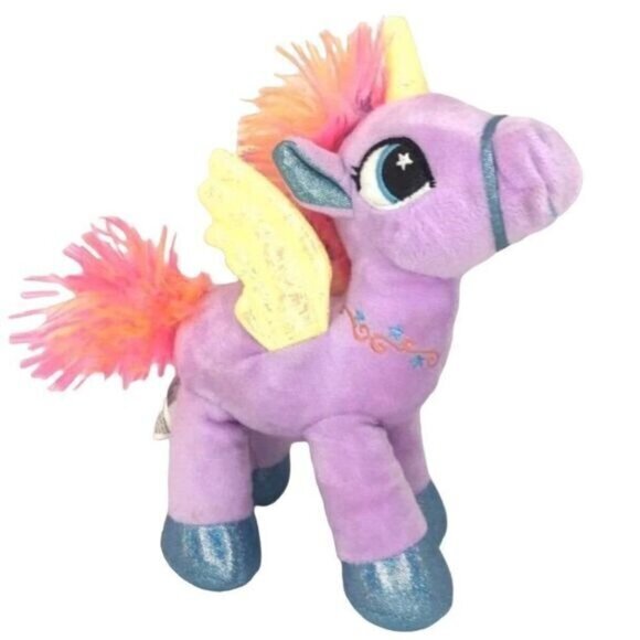 Pegasus Unicorn Plush Rainbow Horse Stuffed Animal - Picture 1 of 6